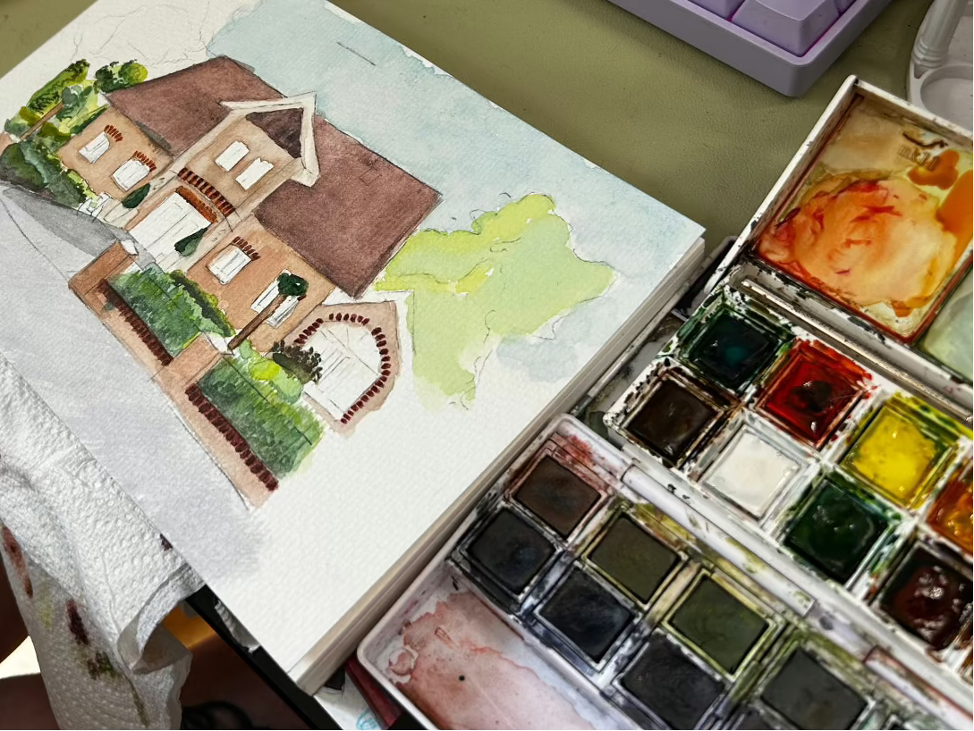 Watercolor paint palettes